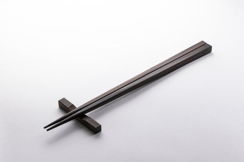 銘木箸 - 縞黒檀