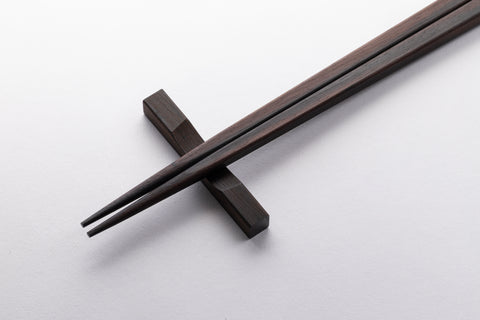 銘木箸 - 縞黒檀